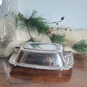 Classic Silver-Plated Butter Dish
